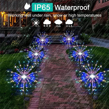 Skorter | 4-Pack: Solar Lights Outdoor, Warm White Garden Lights