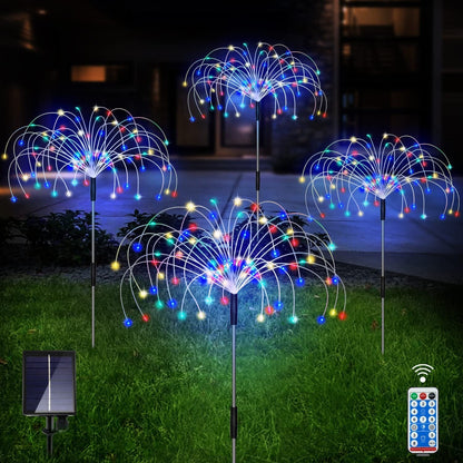 Skorter | 4-Pack: Solar Lights Outdoor, Warm White Garden Lights
