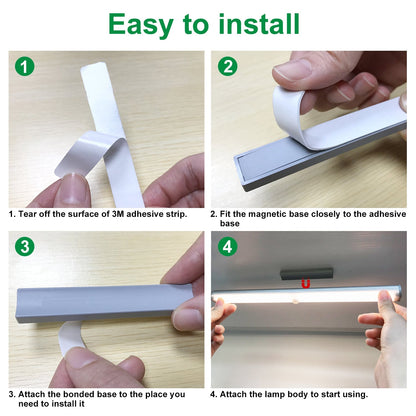 Skorter | 4-Pack: Party anywhere LED motion sensor light