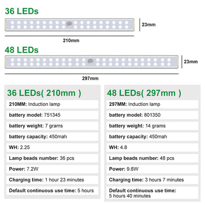 Skorter | 4-Pack: Party anywhere LED motion sensor light