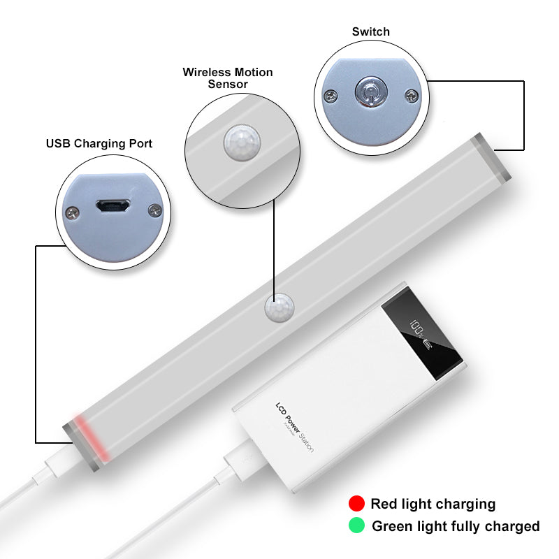 Skorter | 4-Pack: Party anywhere LED motion sensor light