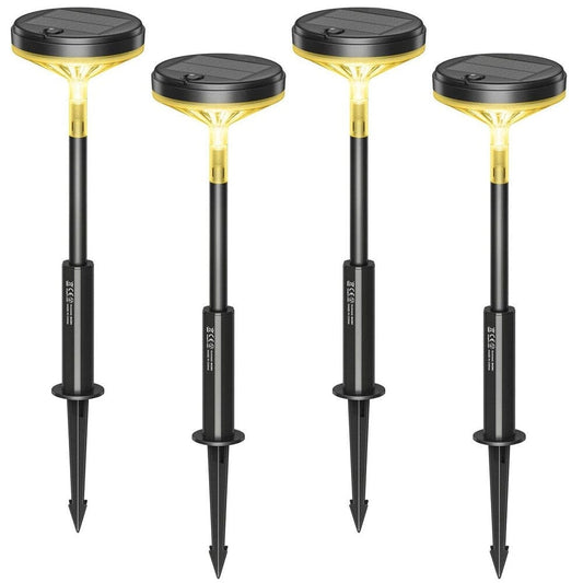 Skorter | 4-Pack: Warm White Solar Powered Lantern with 3 Light Modes
