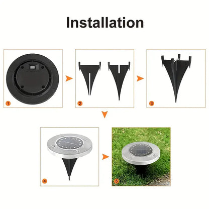 Skorter | 4-Pack: Waterproof Solar Garden Lights