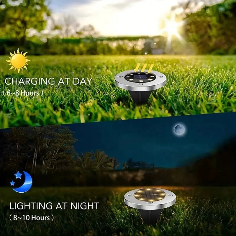 Skorter | 4-Pack: Waterproof Solar Garden Lights