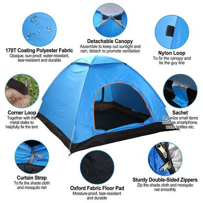 Skorter | 4 Person Camping Waterproof Tent