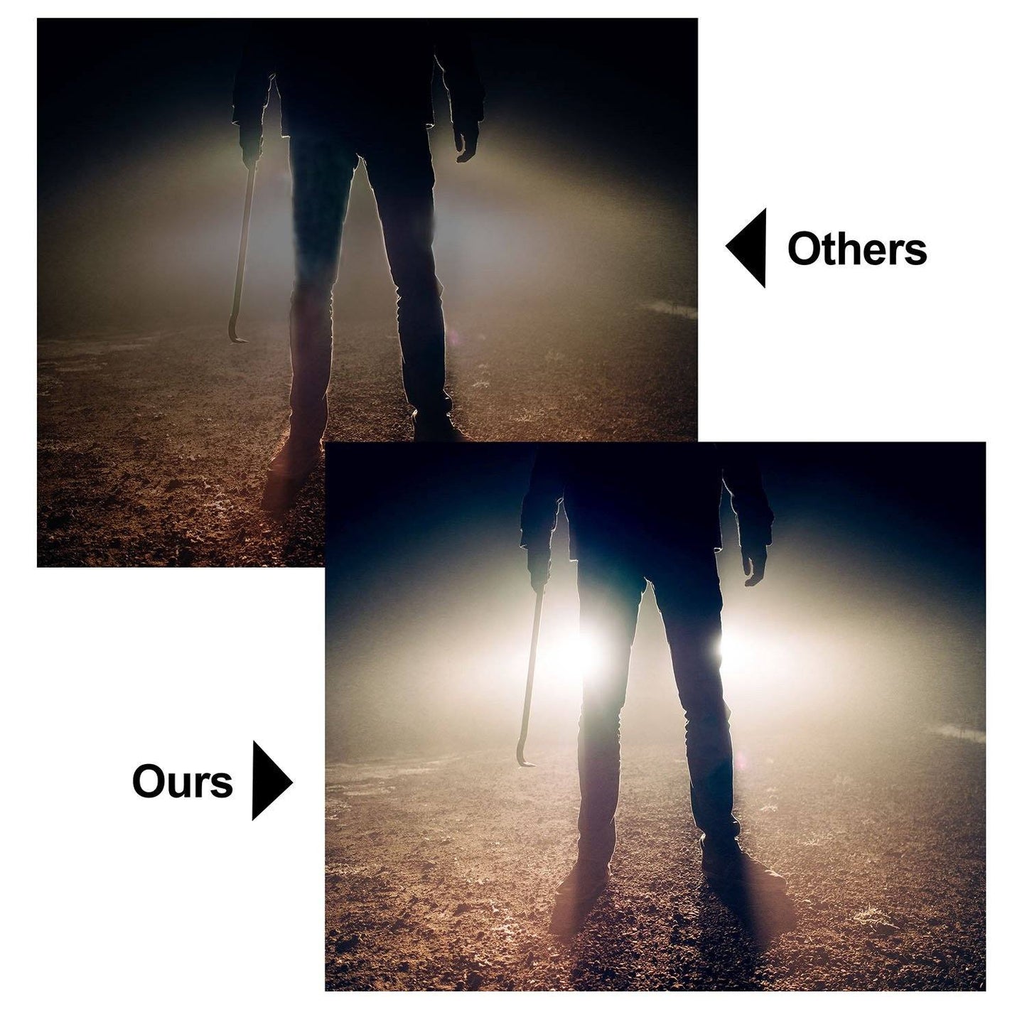 Skorter | 4-part: 4” 18W Double Row LED Spotlight Pod