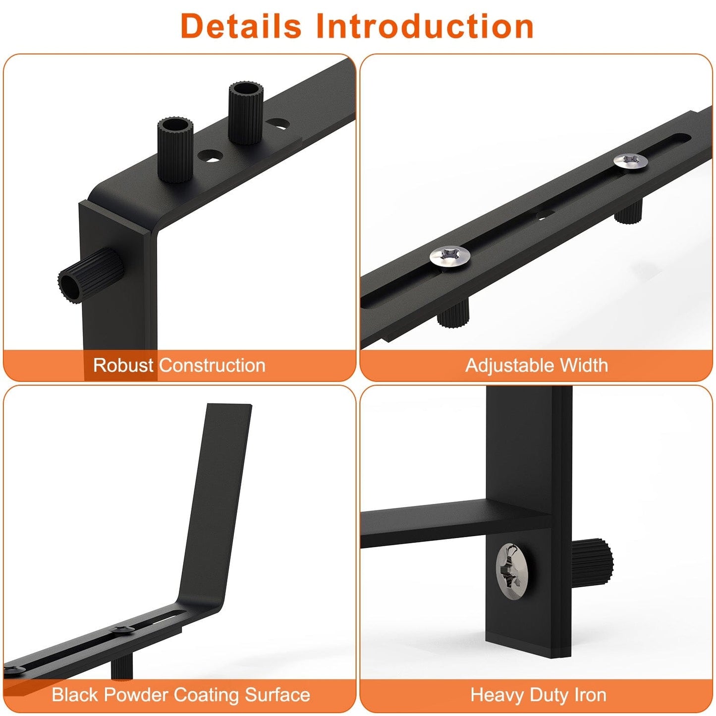 Skorter | 4-piece: Adjustable planter box brackets