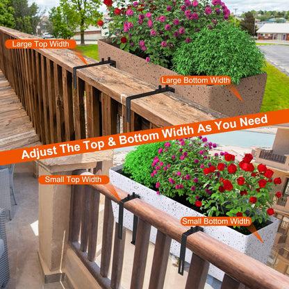 Skorter | 4-piece: Adjustable planter box brackets