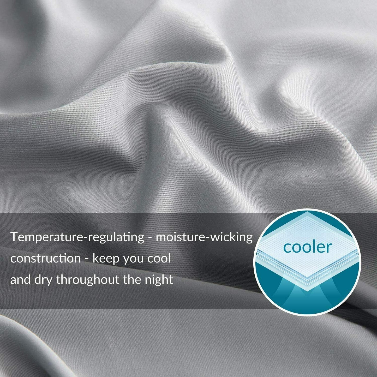 Skorter | 4-Piece: Bibb Home 300tc Bamboo Viscose Bedding Set