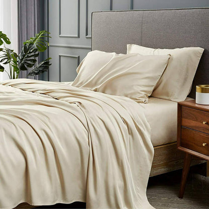 Skorter | 4-Piece: Bibb Home 300tc Bamboo Viscose Bedding Set
