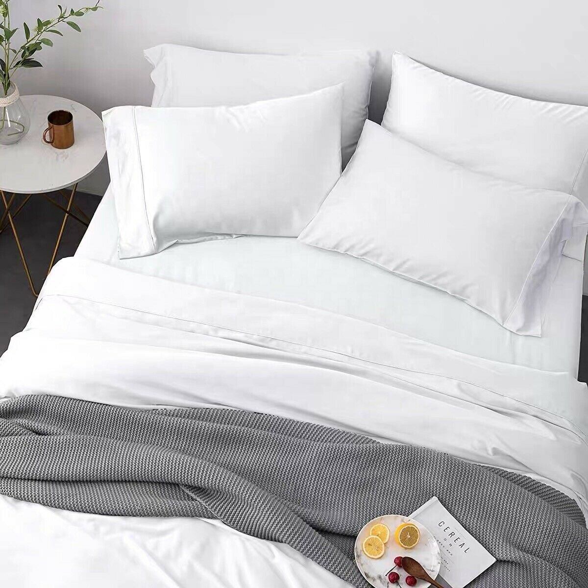 Skorter | 4-Piece: Bibb Home 300tc Bamboo Viscose Bedding Set