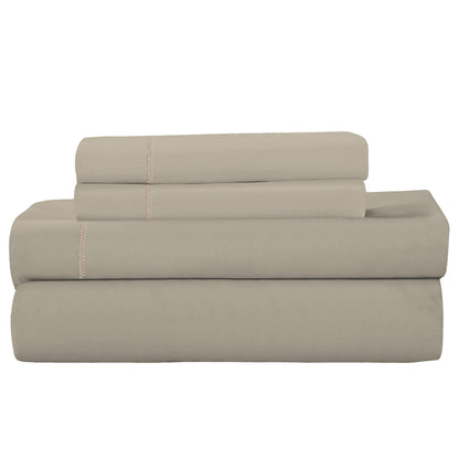 Skorter | 4-Piece: Brushed Caramel Percale Bedding Set