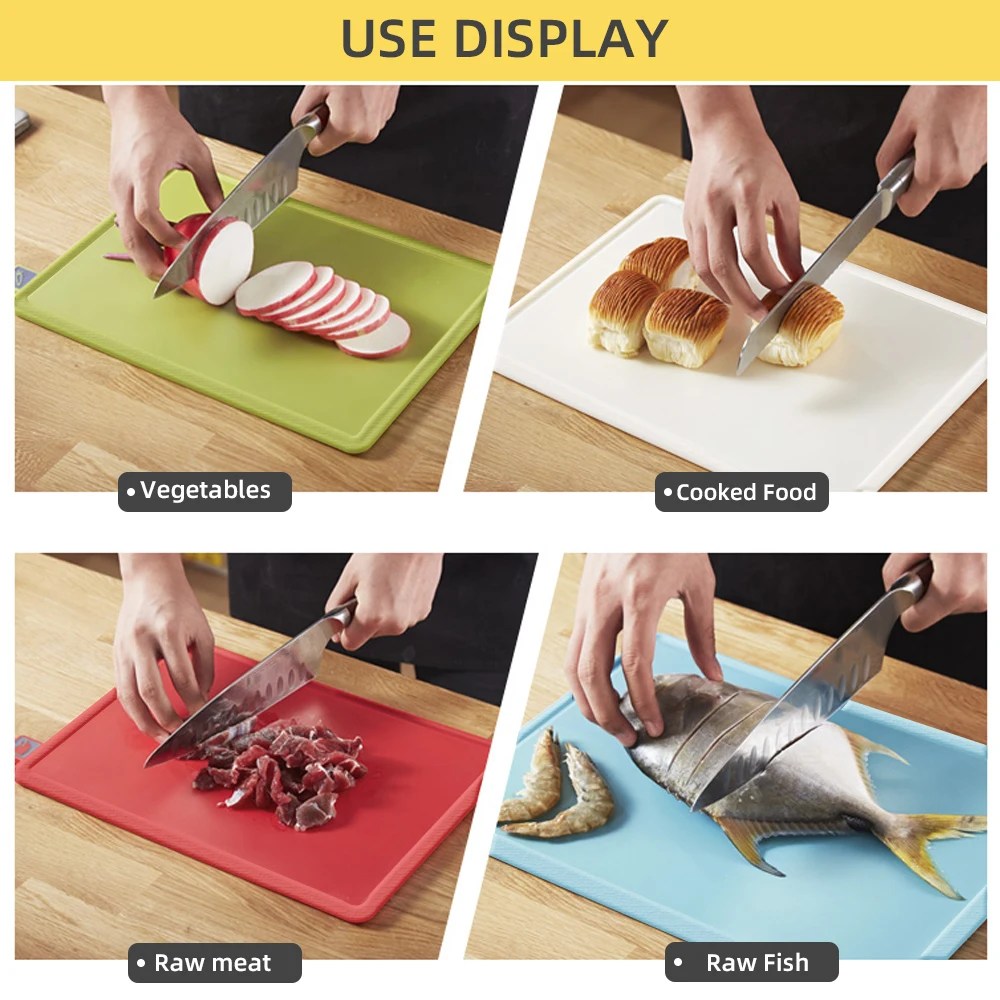 Skorter | 4-Piece Chopping Board Set with Holder - PrepTidy