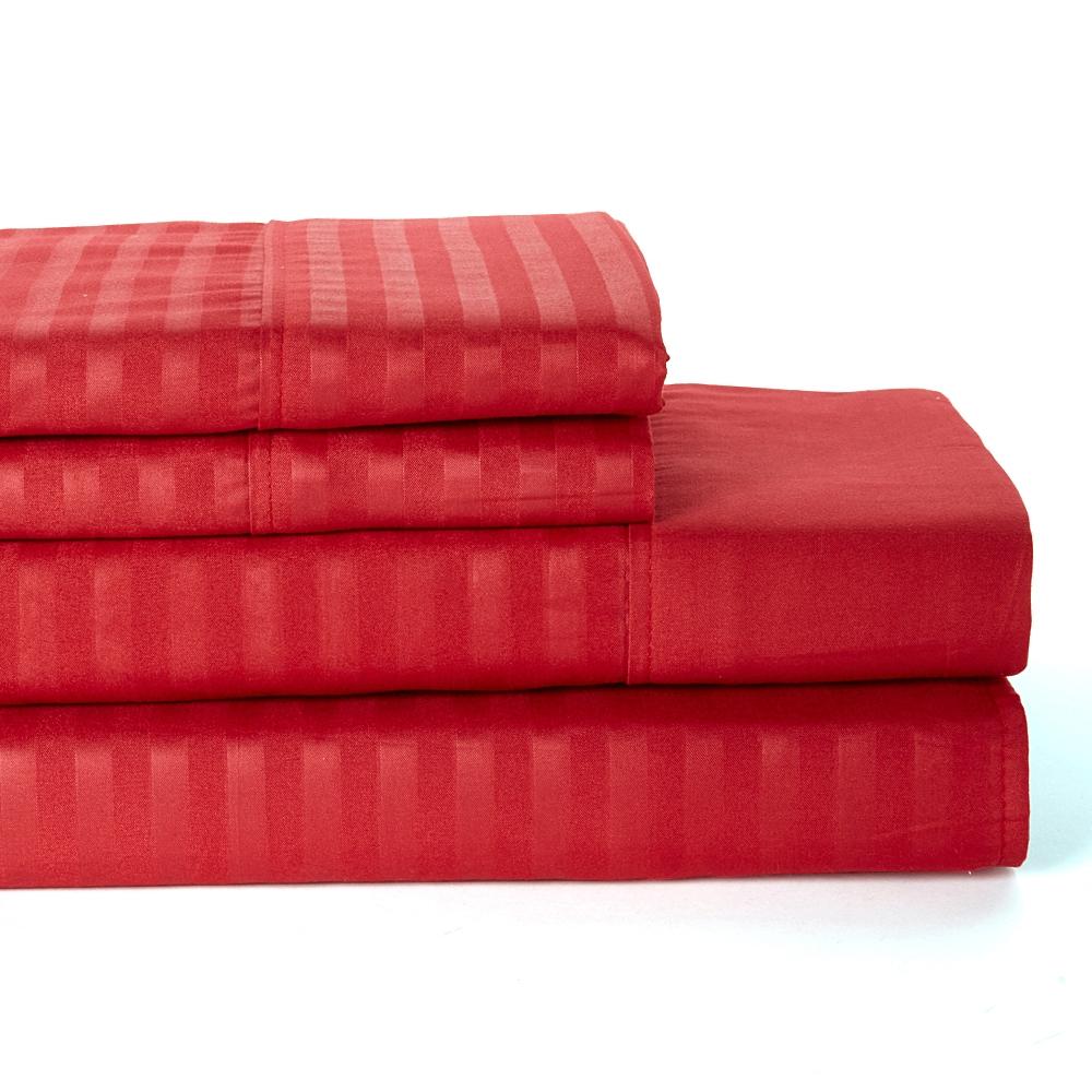 Skorter | 4-piece: Lux Decor Collection Stripe Bedding Set