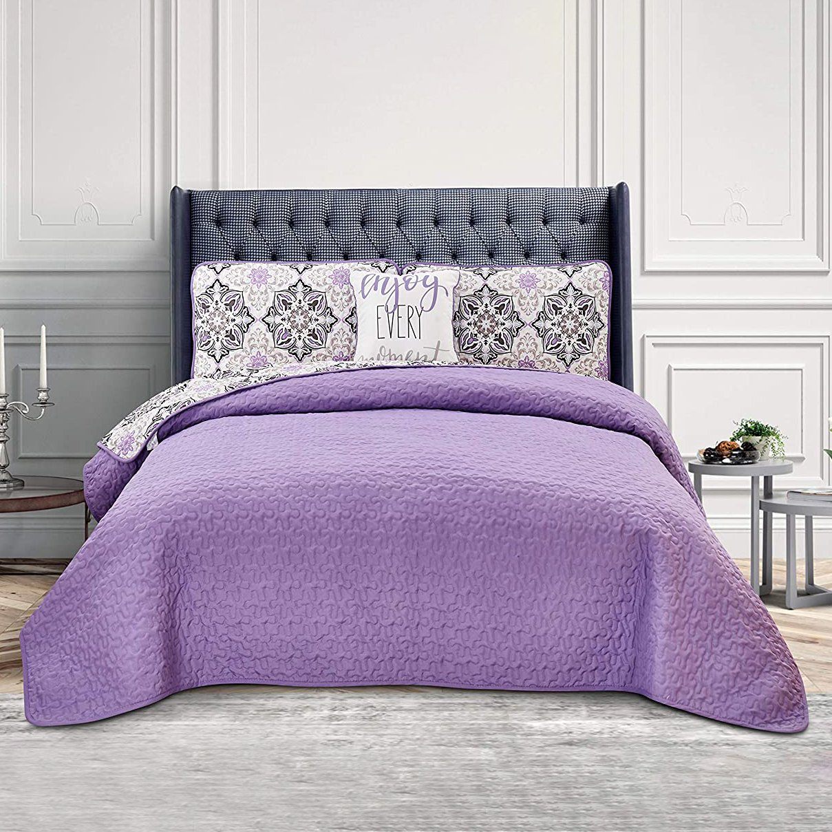 Skorter | 4-piece: Reversible Quilt Set - Assorted Styles