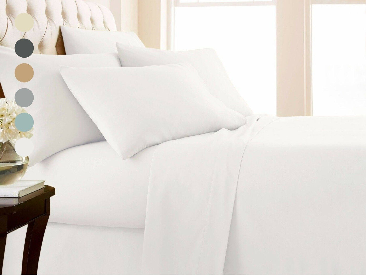 Skorter | 4-piece set: 1000 thread count Egyptian cotton sheets