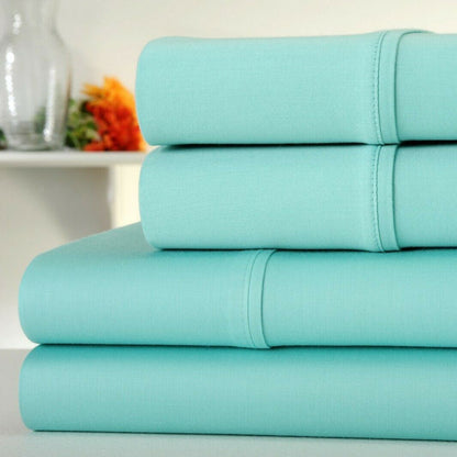 Skorter | 4-piece set: Kathy Ireland 300 thread count 100% organic cotton percale