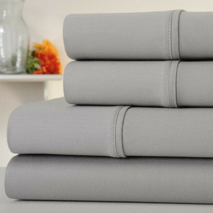 Skorter | 4-piece set: Kathy Ireland 300 thread count 100% organic cotton percale