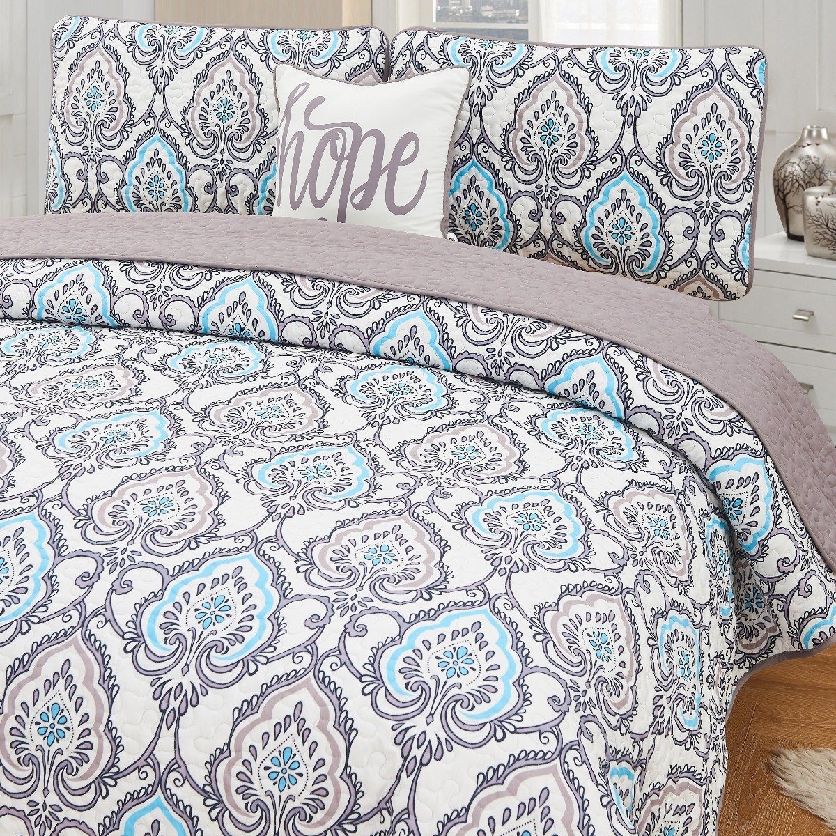 Skorter | 4-piece set: Printed pattern quilt set