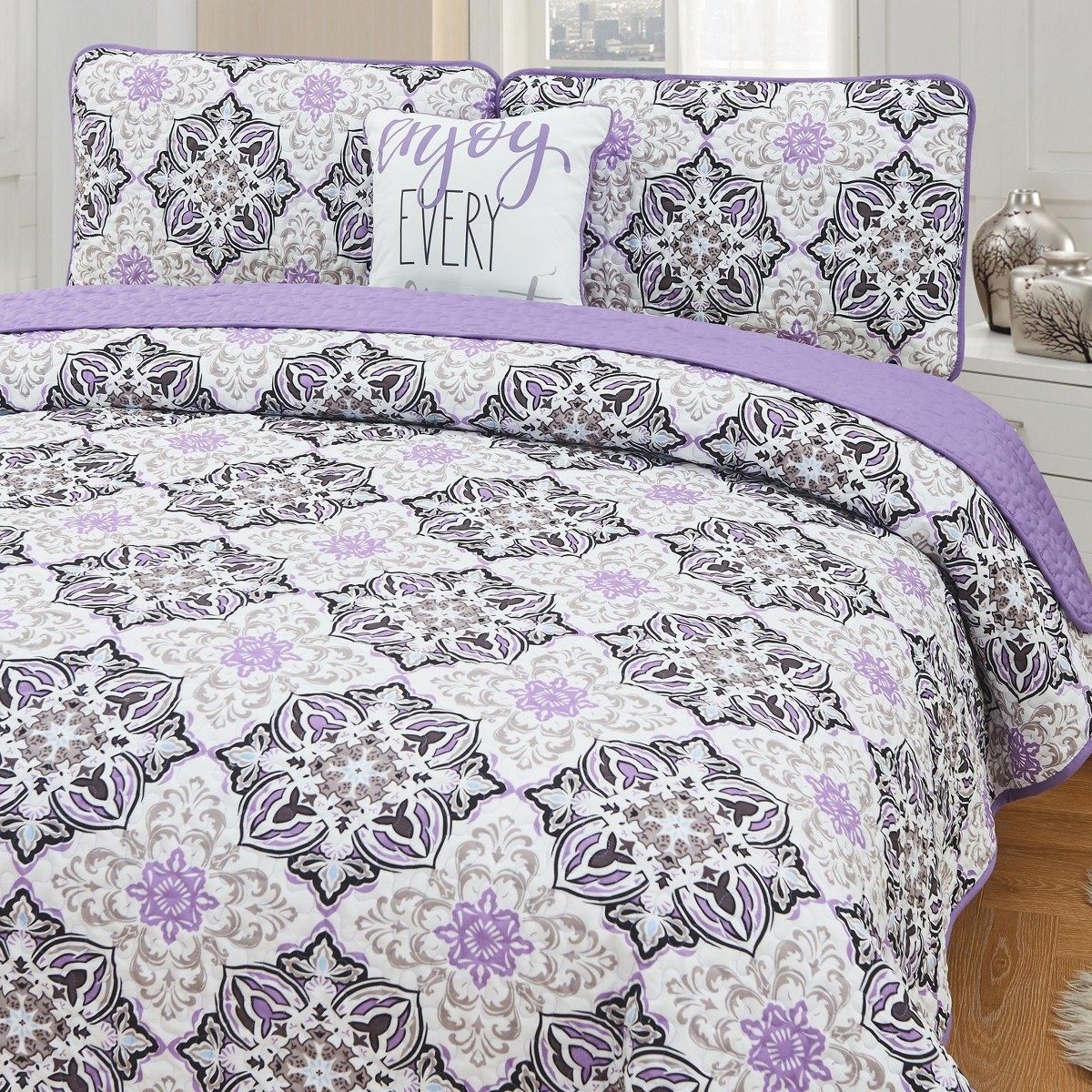 Skorter | 4-piece set: Printed pattern quilt set