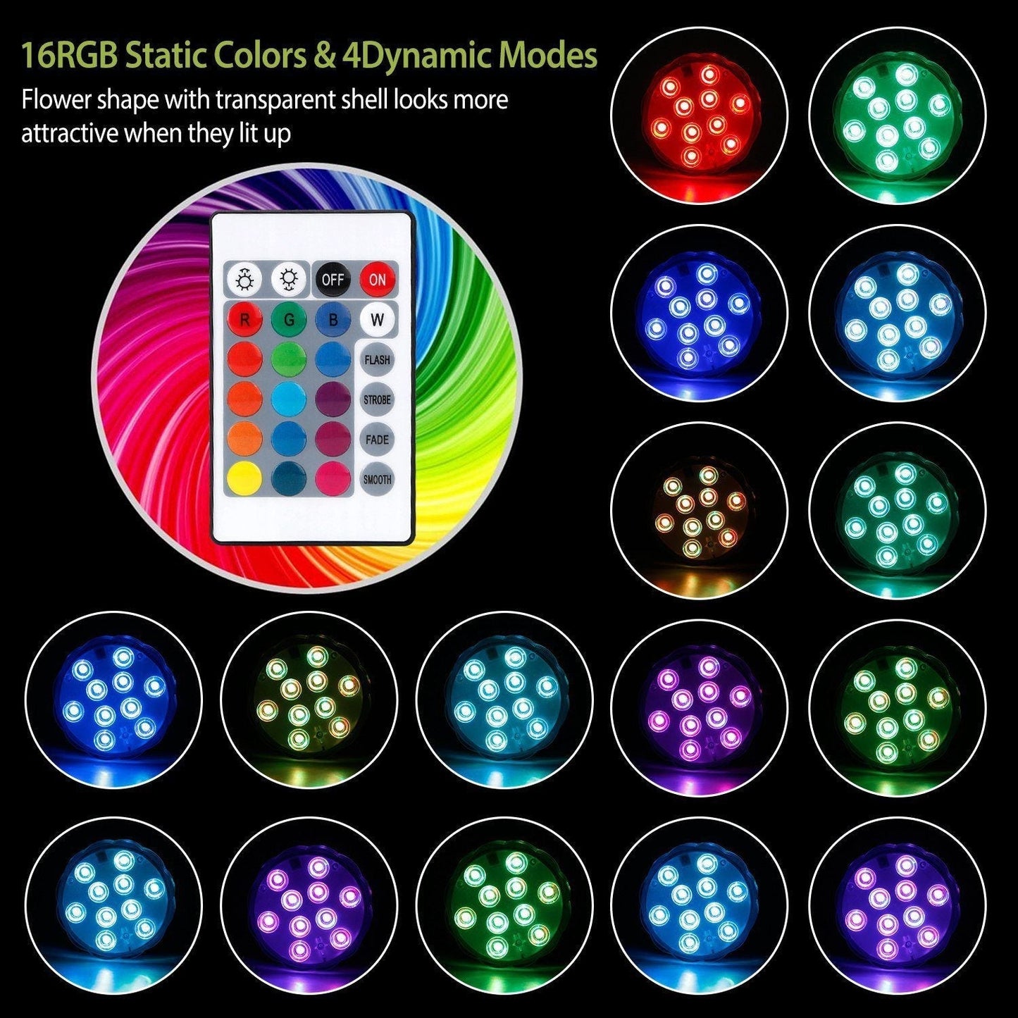 Skorter | 4-Piece: Underwater RGB LED Lights