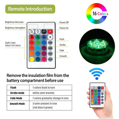 Skorter | 4-Piece: Underwater RGB LED Lights