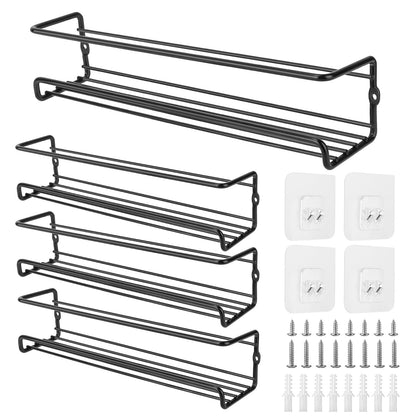 Skorter | 4-piece: Wall-mounted spice racks