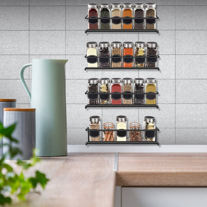 Skorter | 4-piece: Wall-mounted spice racks