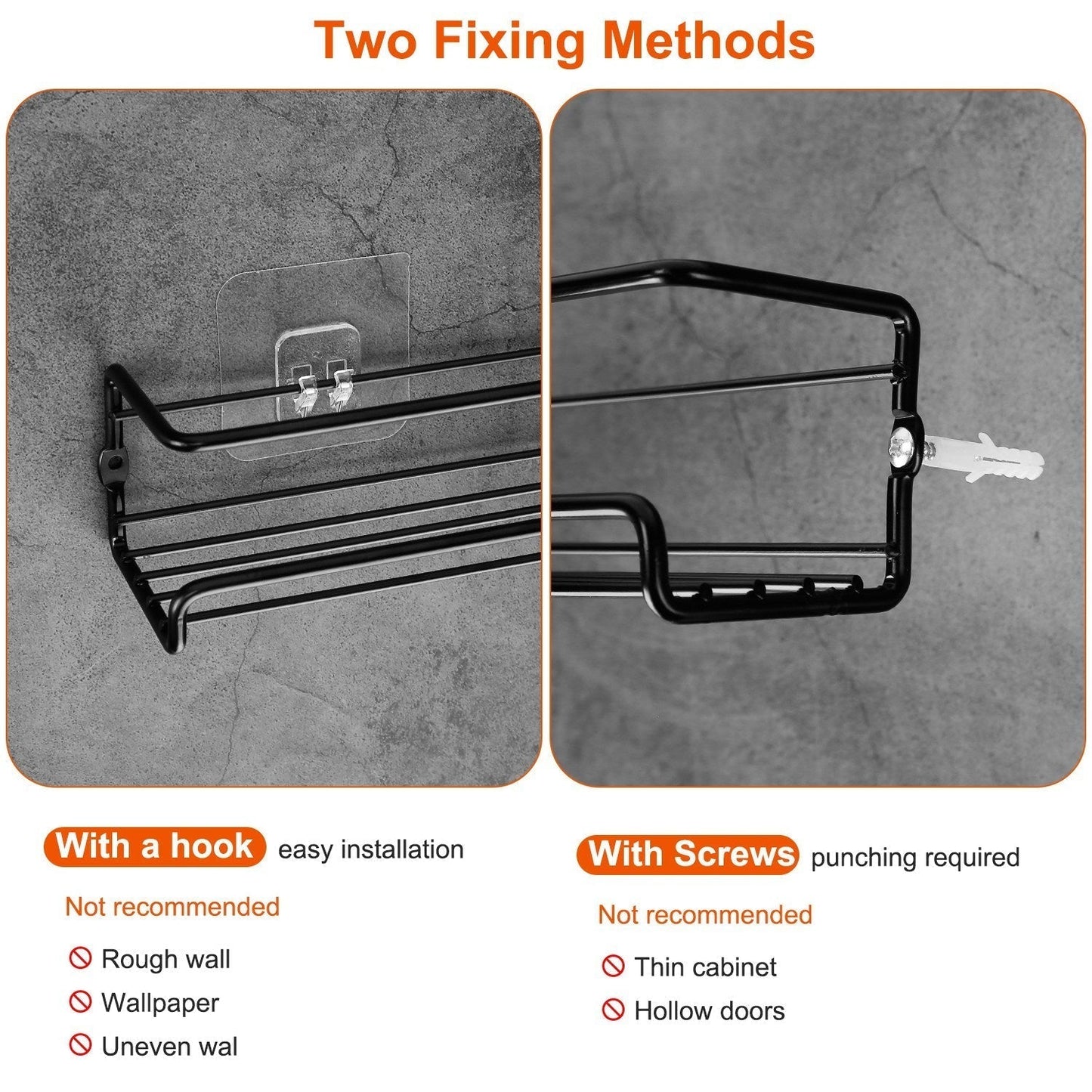 Skorter | 4-piece: Wall-mounted spice racks