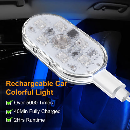 Skorter | 4-Piece: Wireless Car Interior Lighting USB Rechargeable