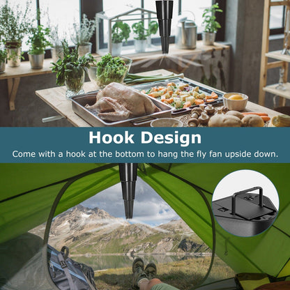 Skorter | 4-Piece: Fly Repellent Fan Table Battery Operated Insect Repellent