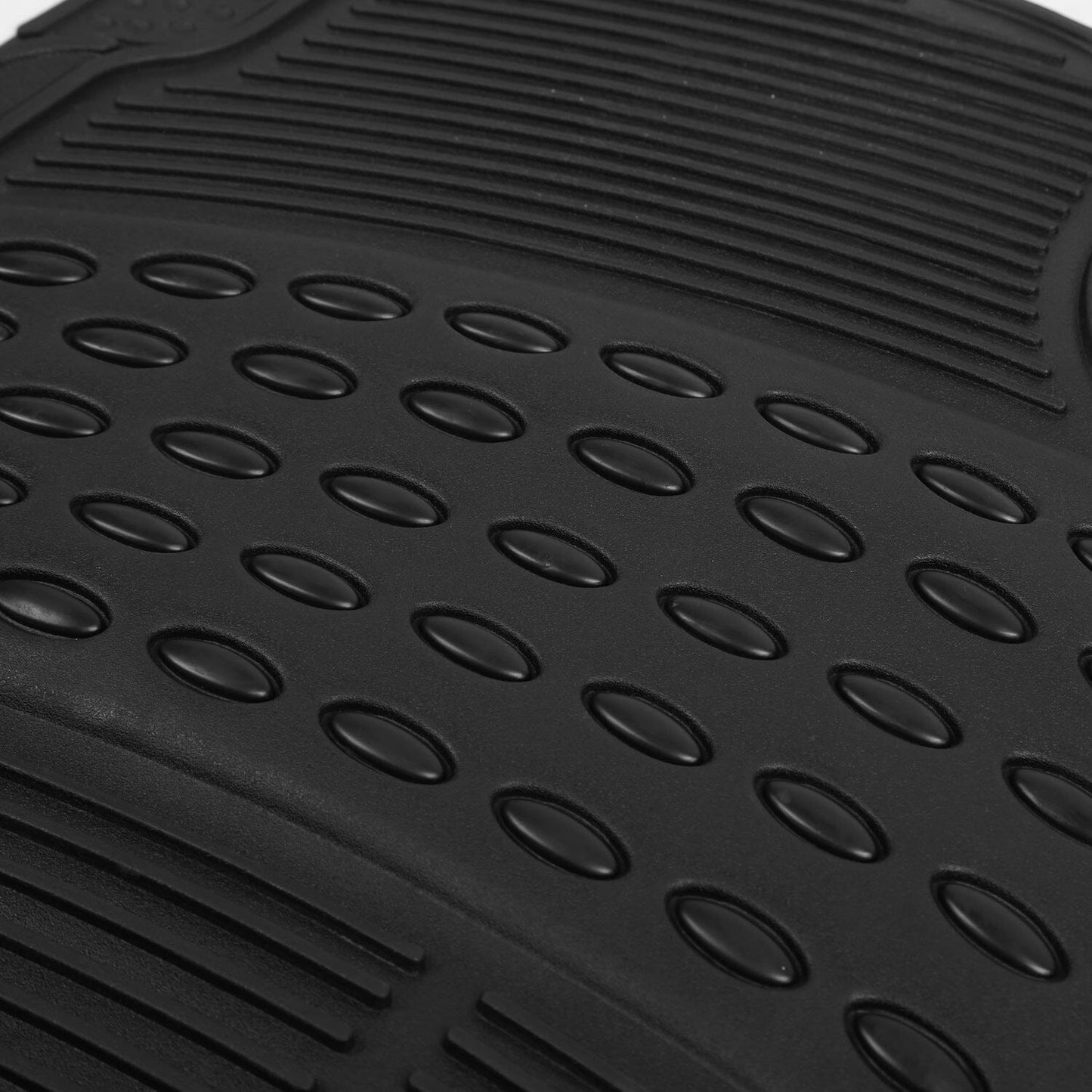 Skorter | 4-Piece: Heavy Duty PVC Rubber Car Mats with Cuttable Design
