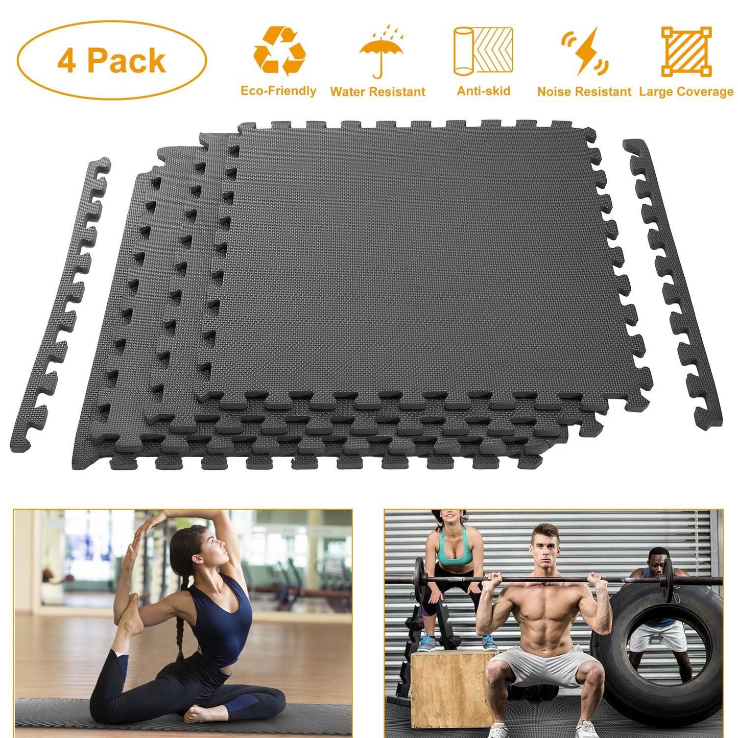 Skorter | 4-pieces: Puzzle Training Foam Mat