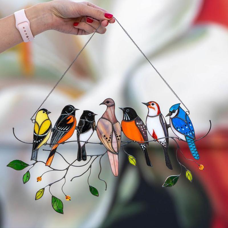 Skorter | Colorful Bird Window Hanger Sun Seeker