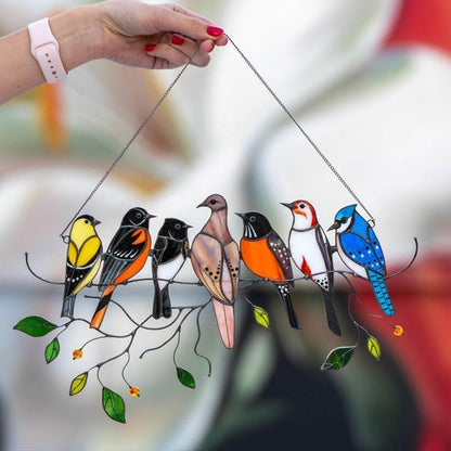 Skorter | Colorful Bird Window Hanger Sun Seeker