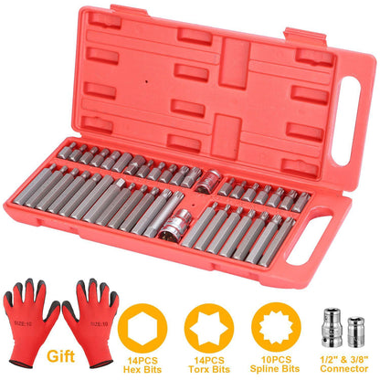 Skorter | 40-piece: Socket Bit Set Hex Torx Spine