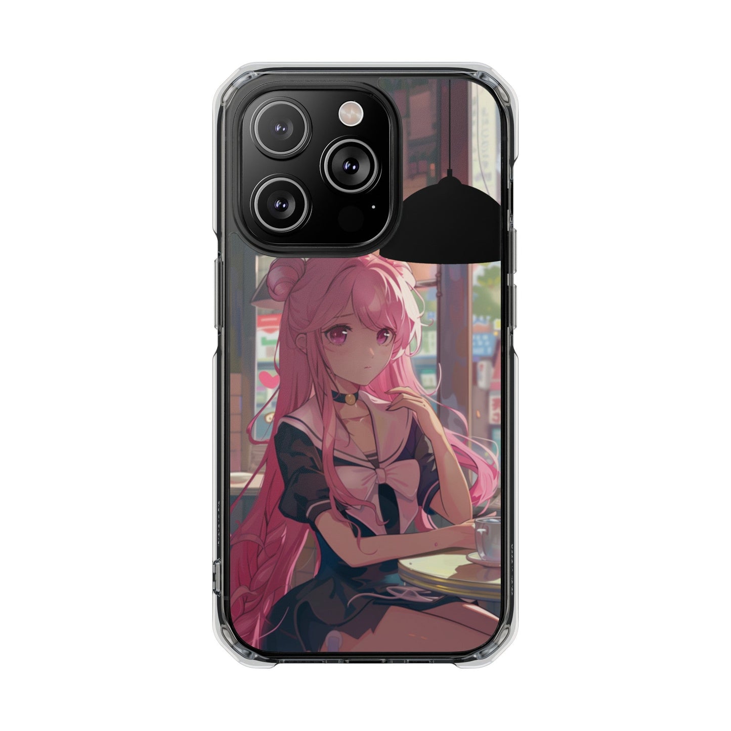 Skorter | Cafe Chilling Anime Girl Magnetic Case for iPhone