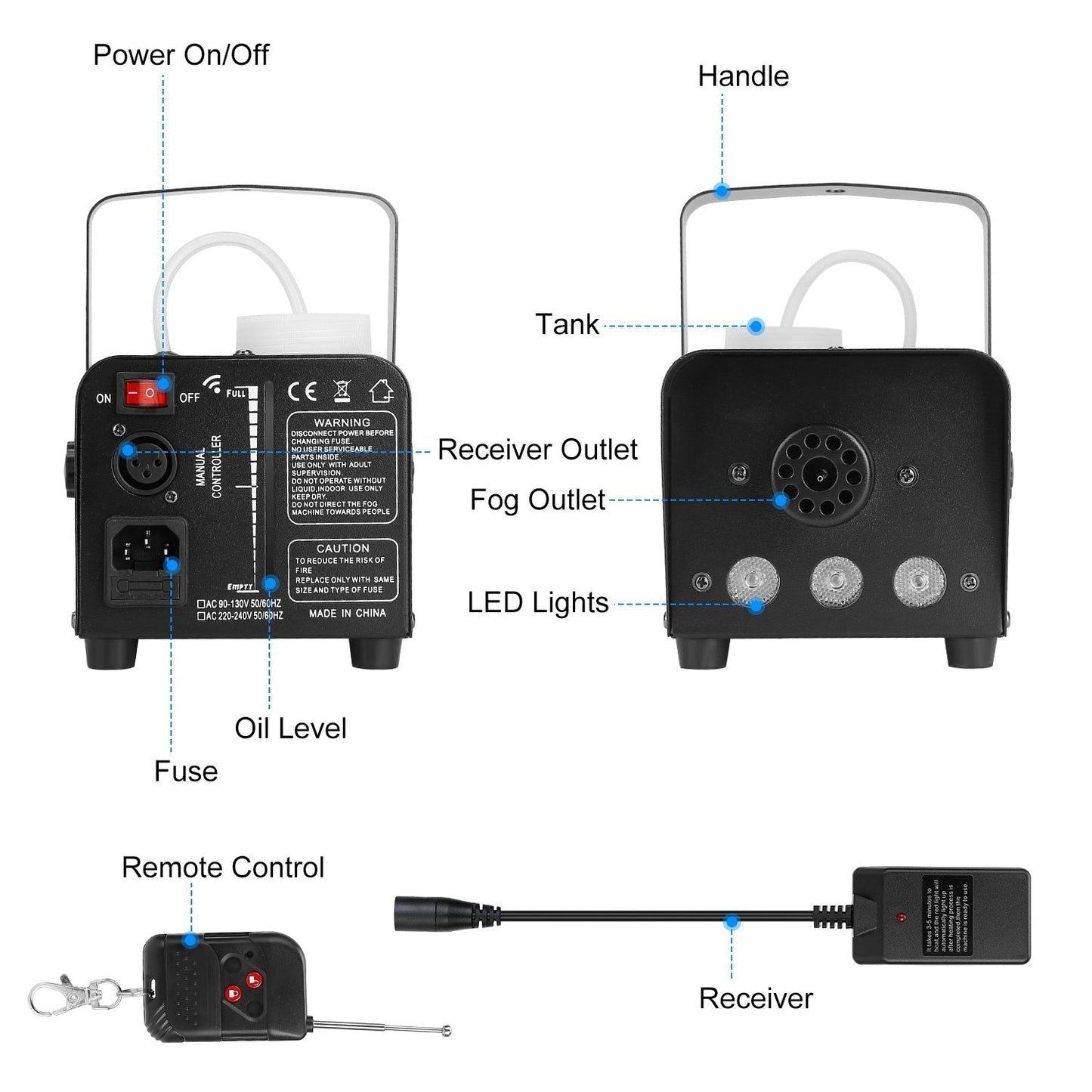 Skorter | 400W RGB LED Fog Machine