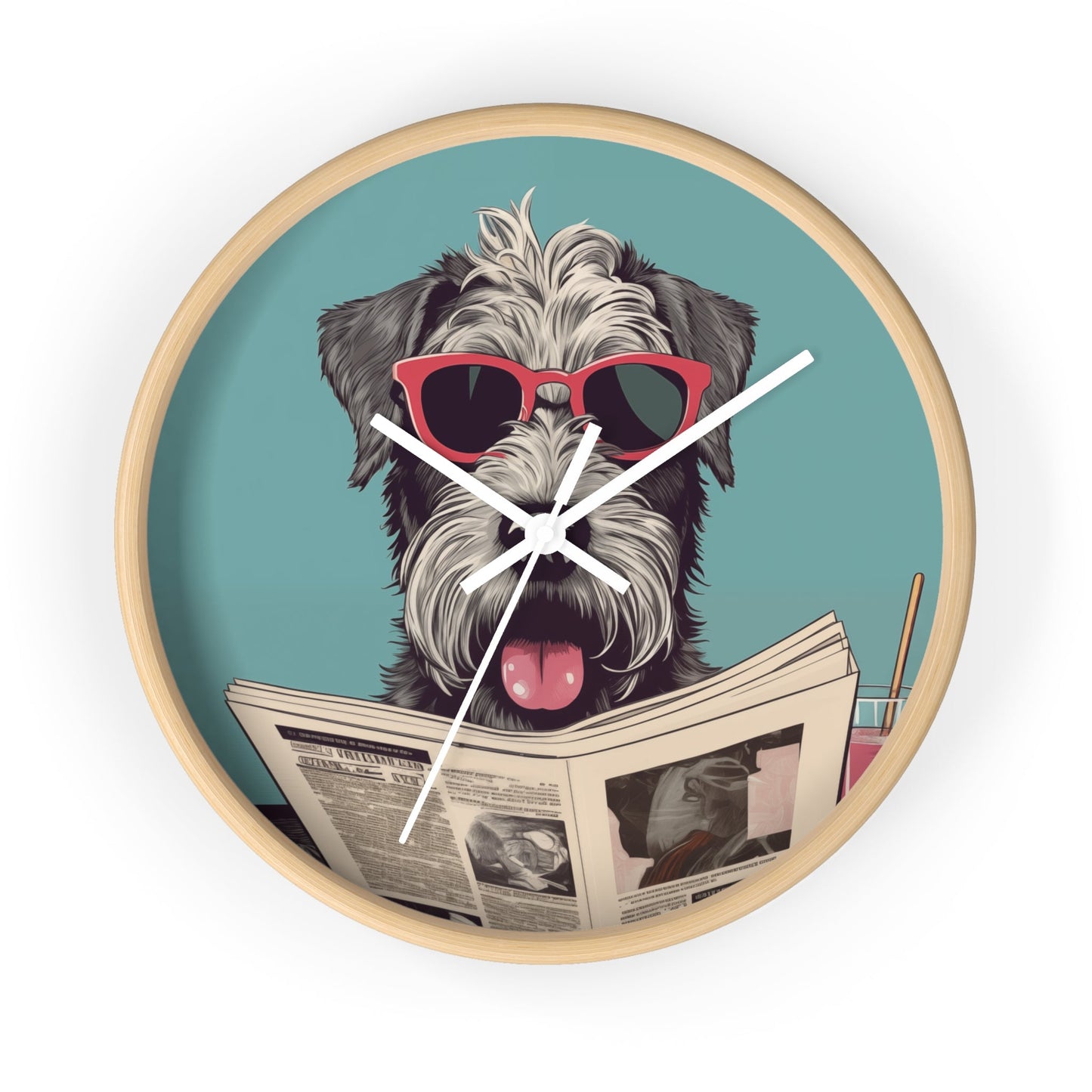 Skorter | Reading Newspaper Wall clock