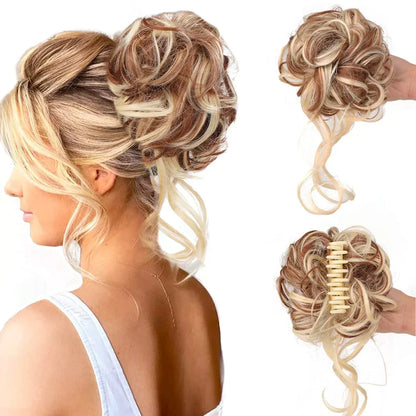 Skorter | Curly Hair Bun – Clip-in Hair Piece with Volume and Natural Look