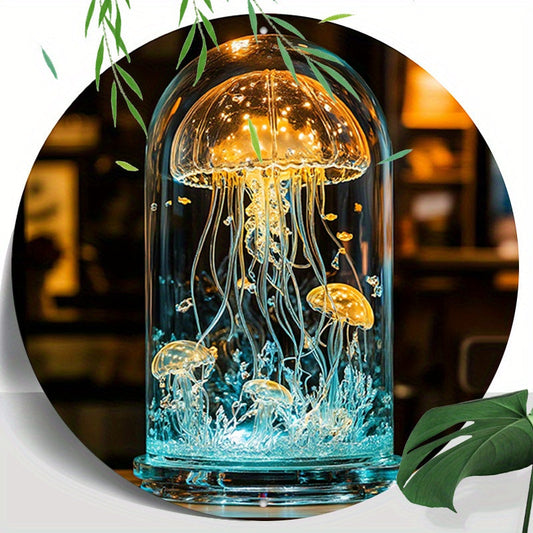 Skorter | CrystalJelly - Artistic Glass Zeppelin Lamp with Circular Design
