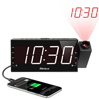 Skorter | Projection Alarm Clock with USB Charging Port