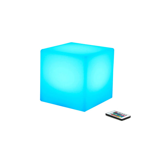 Skorter | Borelor 4-inch LED cube light - Rechargeable mood lamp, 16 changing colors, remote control