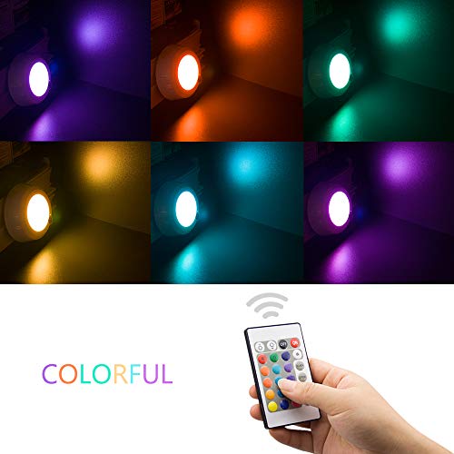 Skorter | Luxsway Wireless Ceiling Lamps, Dimmable Color Changing, 300 Lumen, 2 Pack, 5.67 Inches