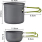 Skørter | Outdoor Camping Cookware Set for 1-2 People Camping Cooking with Portable Bags and Tableware Camping & Hiking Equipment