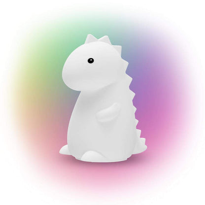 Skorter | Globe Electric Led Rechargeable Silicone Night Light - Charming Multicolor Dinosaur For Kids