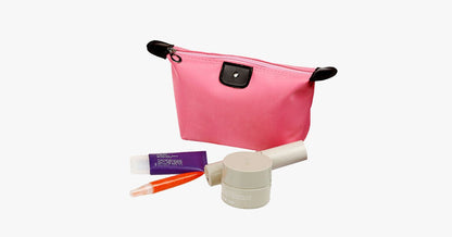 Skorter | Candy Cosmetic Travel Case - Nylon Bag - Zipper Closure - Perfect for Organizing Your Cosmetics!
