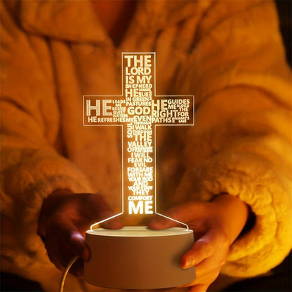 Skorter | CrossLight - 3D LED Night Light Acrylic USB-powered