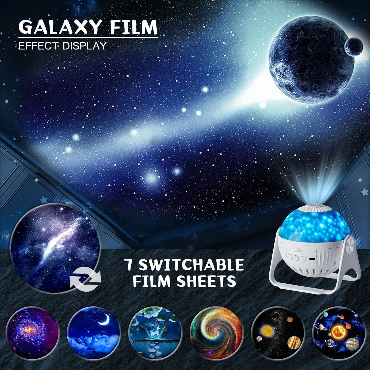 Skorter | 7 In 1 Star Galaxy Projector