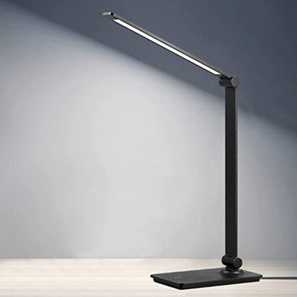 Skorter | LED desk lamp, touch control desk lamp with 3 brightness levels, dimmable office lamp with adjustable arm, foldable table lamp for desk bedroom nightstand office